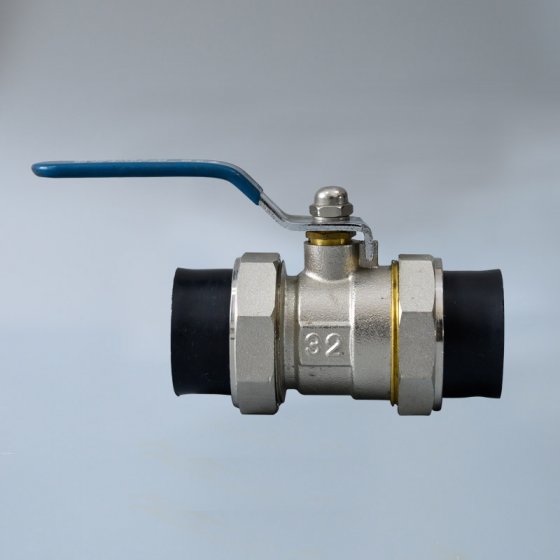 PE双活接铜球阀